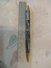 Eversharp Moire Striated Grey Resin Gold Filled Trim Pencil USA Made