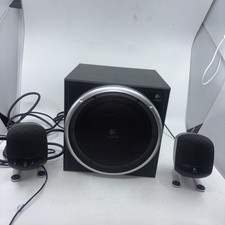 Logitech Z-340 Computer Subwoofer And Speaker System - Works See photos