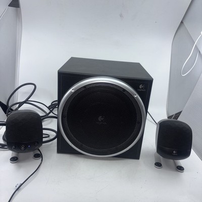 Logitech Z-340 Computer Subwoofer And Speaker System - Works See photos