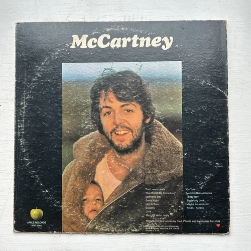 McCartney (Paul McCartney Beatles) Vinyl Apple Records STAO-3363