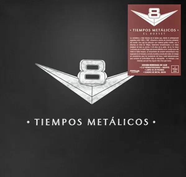 VINYL BOX SET (3 LPs + Book) V8 TIEMPOS METALICOS DELUXE EDITION NEW SEALED