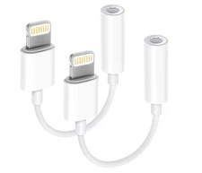 4 Pack Apple Lightning to 3.5 mm Headphone Jack Adapter