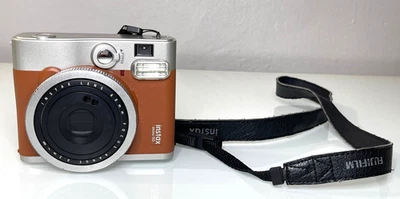 Fujifilm Instax Mini 90 Neo Classic Instant Film Camera Brown WORKS NO CHARGER - Image 1 of 4