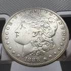 1888 O SILVER DOLLAR 90% SILVER $1 US COIN  F Details.