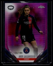 23-24 Topps Chrome UEFA Women's Champ League #81 Lieke Martens Pink Prism #/199