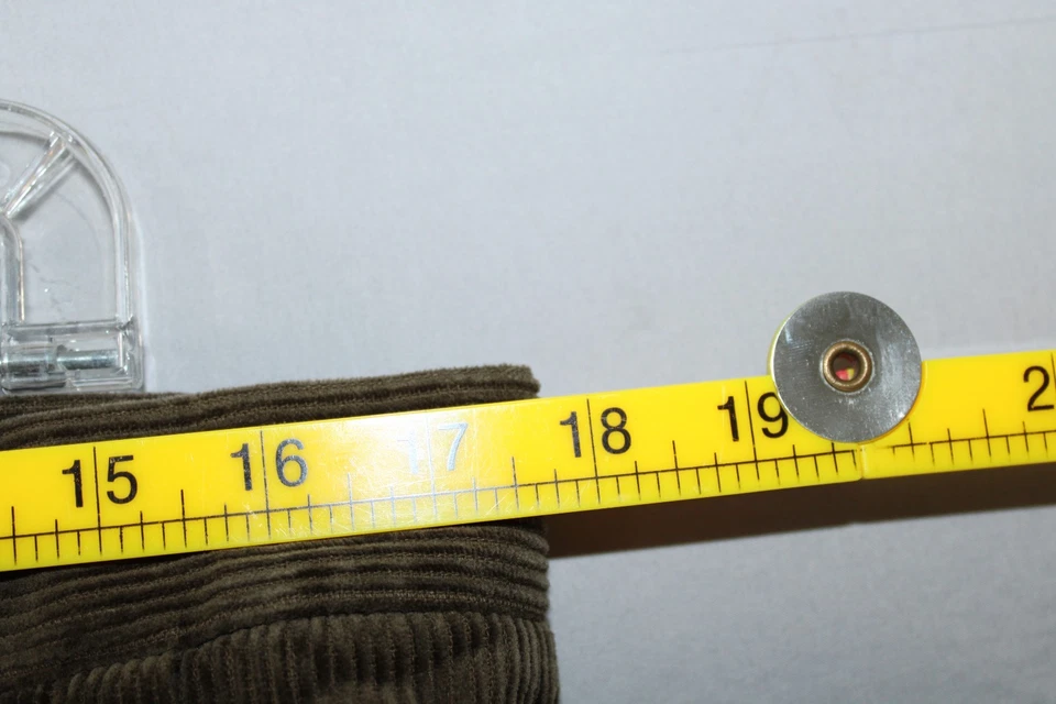 Pantalones de pana plisados Chereskin para hombre 36 x 30 marrón 100 % algodón puño dobladillo Foto 4 de 4