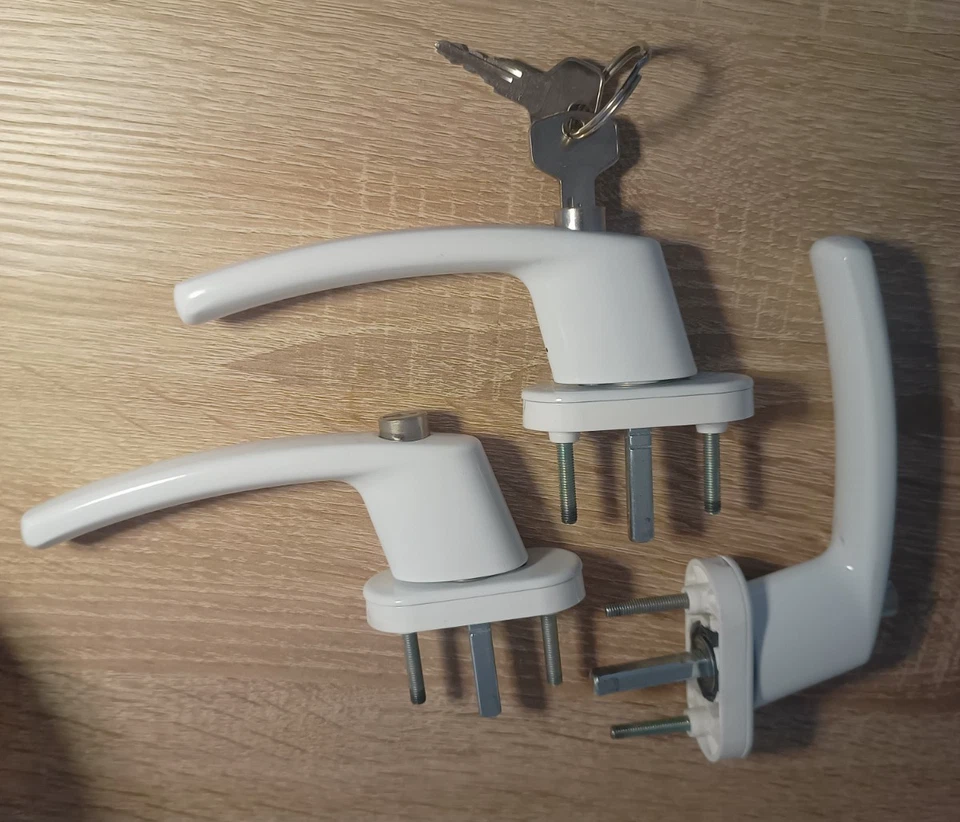 Fenstergriffe, Fensterbschläge, Griffe (abschließbar) ASUS (3x Stück)