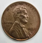 1951 S Lincoln Wheat Cent Toned AU You Grade It! RB Copper Penny Type Coin