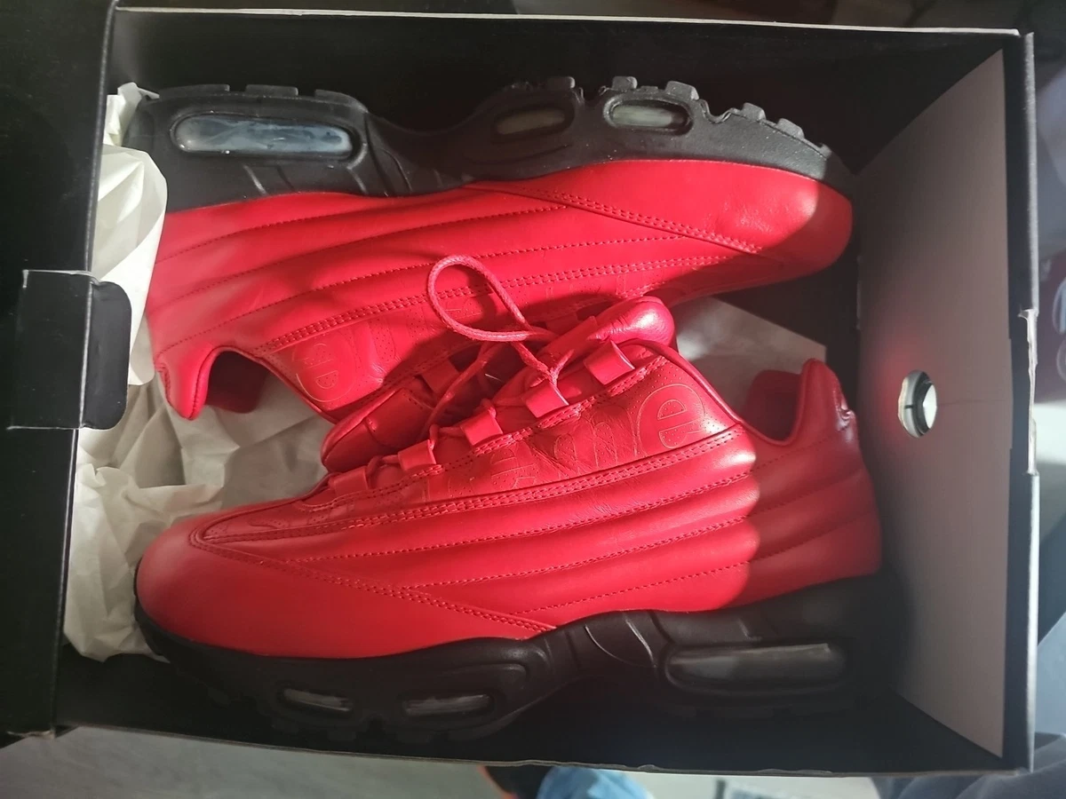 シューズ supreme nike air max 95 lux red 27.5 Supreme x Nike Air Max 95 Lux Launches This Week | Hypebae