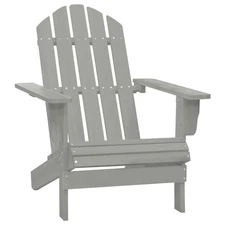  Garden Chair Grey Hardwood Medium Durable Garden Chair