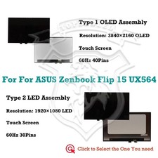 15.6" LCD Touch Screen Panel Assembly For ASUS Zenbook Flip 15 UX564EH-EZ042W