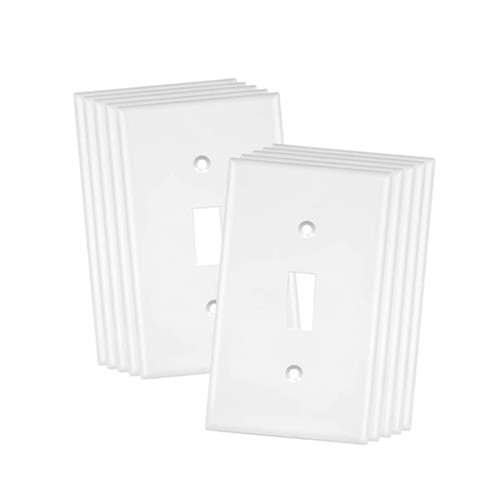 4PCS Interruttore Pannello Meccanico Casa Luce LED Parete con Viti (Bianco) - Foto 7 di 11