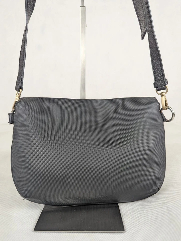 LACOSTE Classic Solid Blaze Rayon Leather Crossbody Lightweight Black BAG - Image 4 of 4