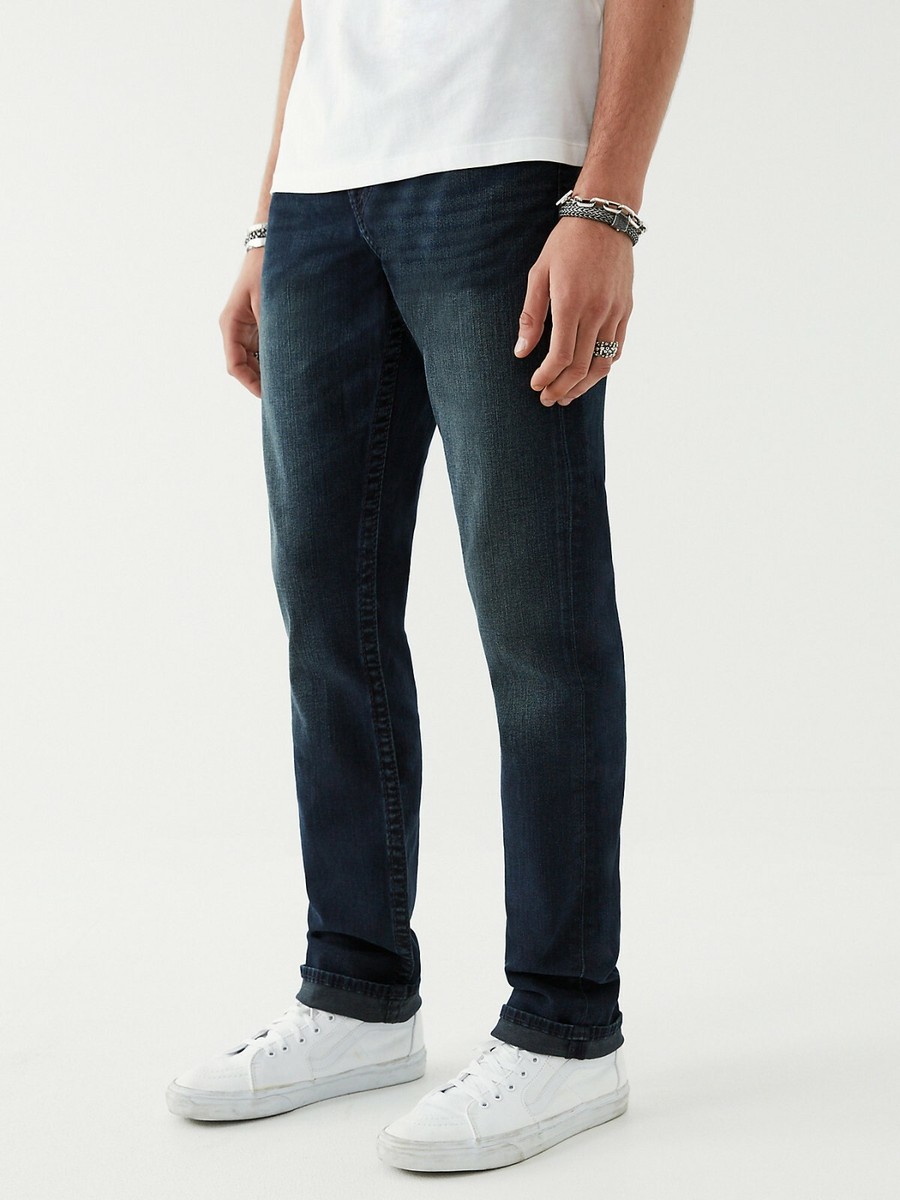 NWT TRUE RELIGION Sz36x32 GENO BIG T SLIM W/FLAP STRETCH