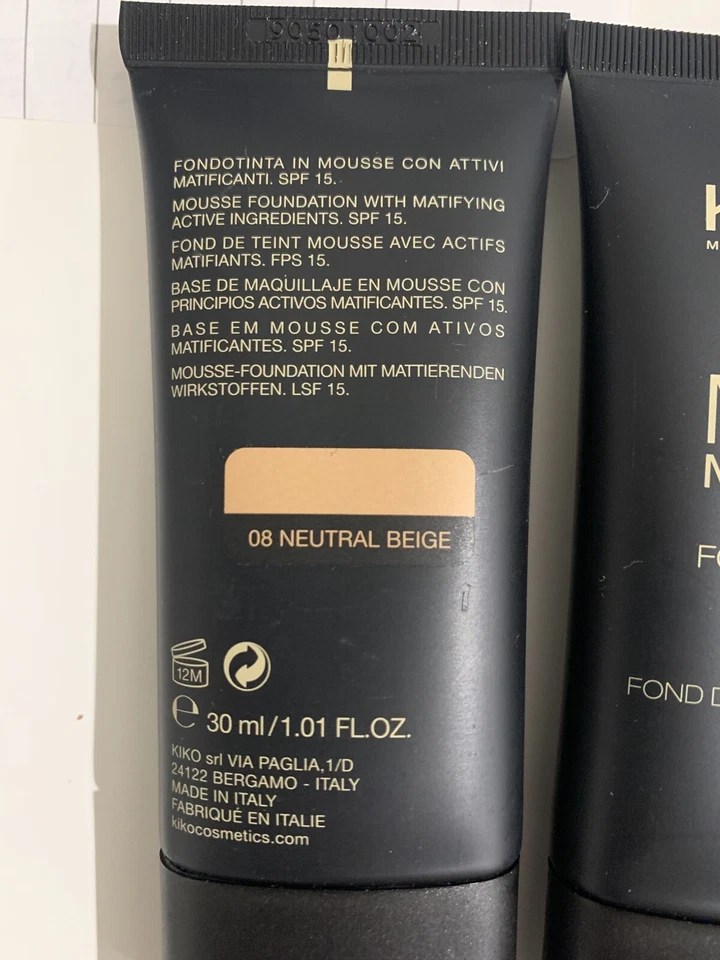 Новый KIKO Milano 08 нейтральный бежевый коврик мусс основа 30 мл лот X 4 S/O в магазине - Изображение 4 из 4