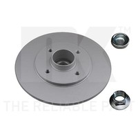 2X Bremsscheiben Hinten Ø238 Mm Voll Beschichtet FüR Renault Clio II BB CB