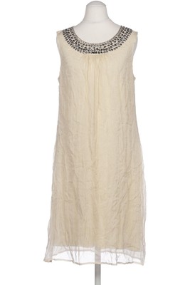 DONNA by HALLHUBER Kleid Damen Dress Damenkleid Gr. EU 36 Seide Beige #e3o59jy