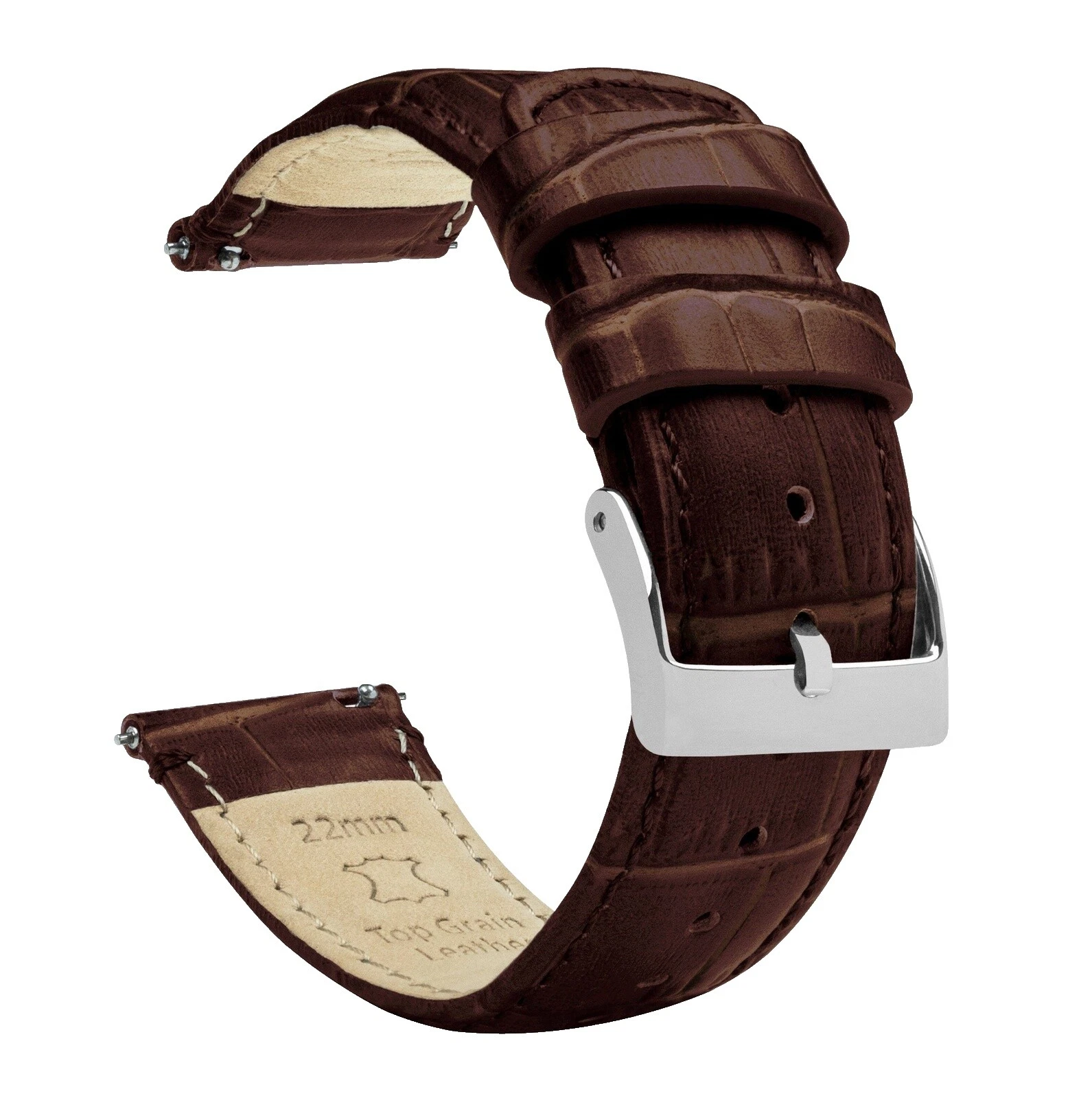 Faux Leather Brown Wristwatch Bands