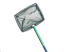 Pondbuilder PB1465 8" x 6" Pond Skimmer Hand Held Net w/ 18" handle 1/8" Mesh