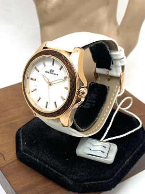 Oceanaut Women\'s Watch OC1413 Quartz Rose Gold White Dial Leather Band 40mm California Watch Co. Golden Gate Chrono Leather Rose Gold  main image 4
