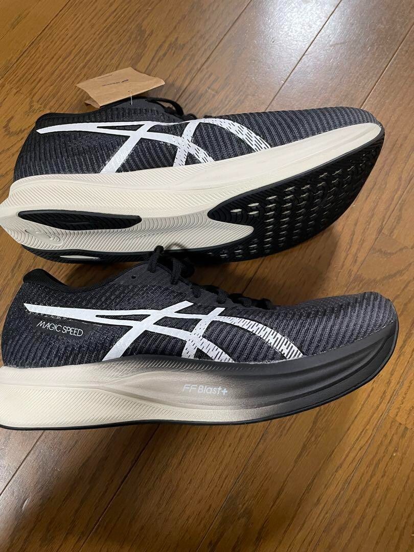 ASICS MAGIC SPEED 2 Running Shoes BLACK Men's US 10 New F/S