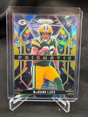 2024 Panini Prizm Football Gold Prizmatic RC MarShawn Lloyd #5/10 