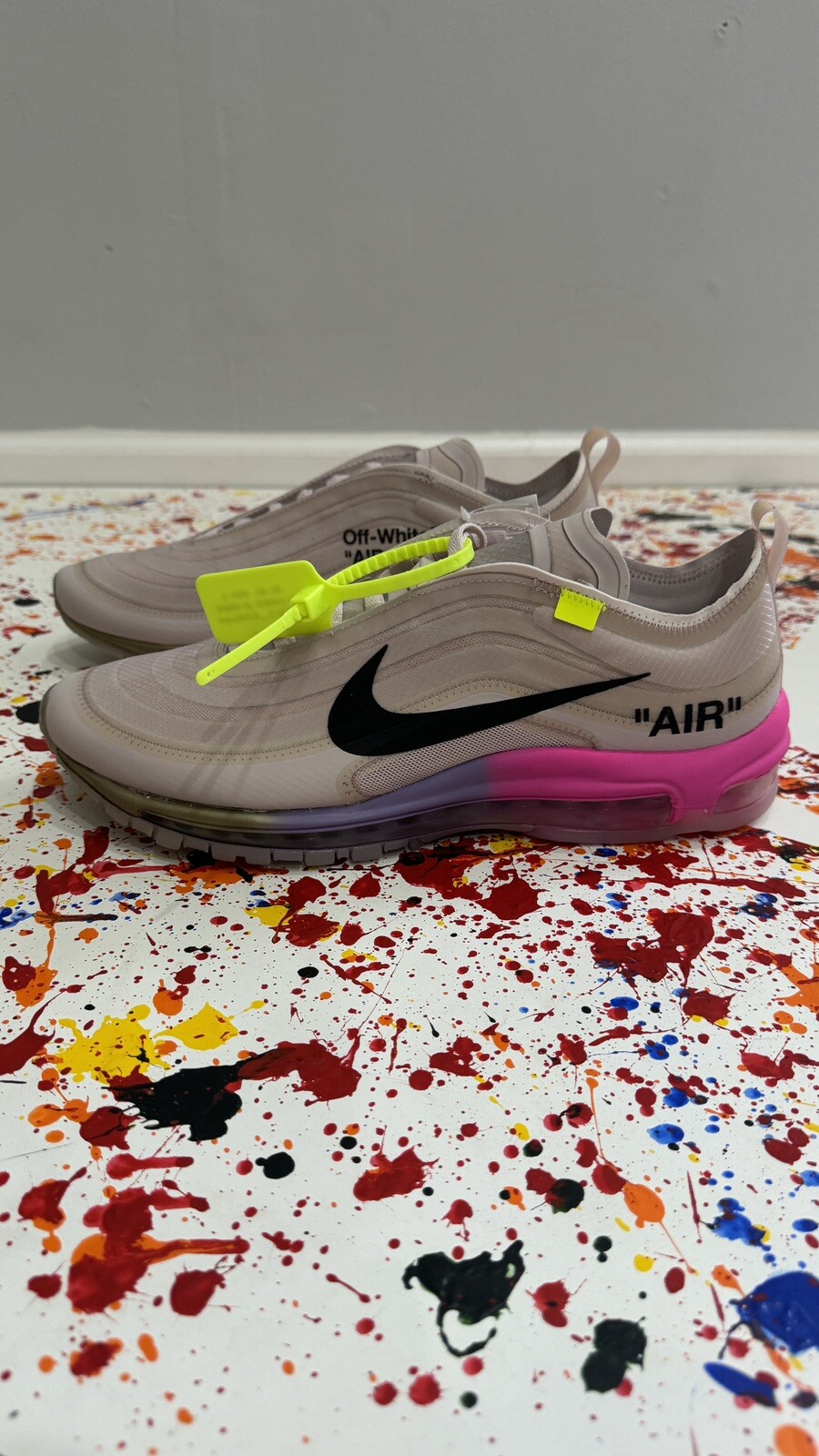 NIKE AIR MAX 97 OFF-WHITE SERENA QUEEN WILLIAMS SZ 10 AJ4585-600 VIRGIL ABLOH