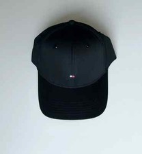 Tommy Hilfiger Unisex Black Cap Cotton On Sale