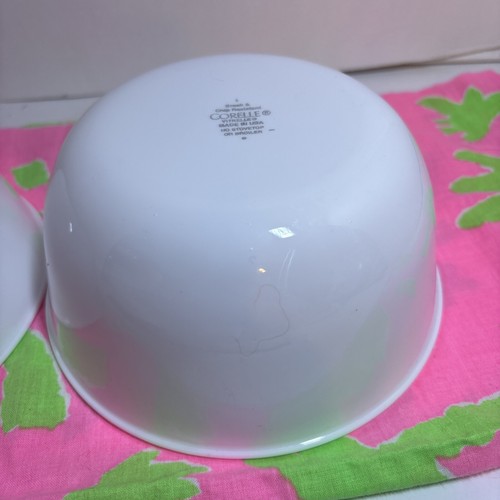 2 Corelle Winter Frost White 6” Wide 2.5” Deep 28 Oz. Rice Bowls Set Of 2 BIG! - Picture 5 of 7