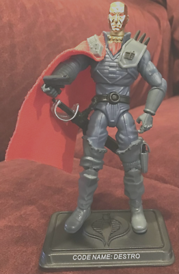 2007 Hasbro GI Joe Destro Gold Head Complete Collector Action