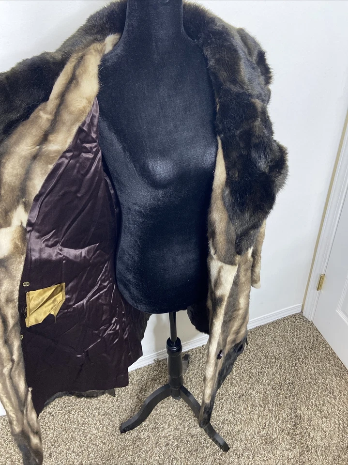 Abrigo De Colección Sterling Stall Mujer Imitación Piel de Zorro Princesa Guisante Mod Boho Mujer L Foto 4 de 4