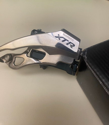 Shimano XTR FD-M970 Front Derailleur 3x9s 34.9 Dual Pull NOS