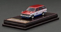 Ignition Model IG2882 1:64 Datsun Bluebird 510 Wagon Rot/Weiß/Blau