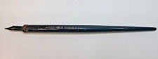 1320 E. Faber School Dip Pen USA Antique Black Wooden Handle Esterbrook Nib Med