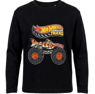 HOT WHEELS 134 MONSTER TRUCKS JUNGEN SHIRT LANGARM LANGARMSHIRT