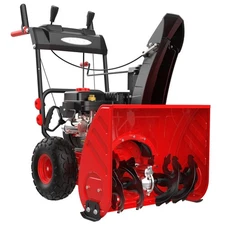 PowerSmart 24" Self-Propelled Gas Snow Blower, 212cc, 40ft Throwing Distance