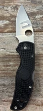 Spyderco Knives Native 5 Black FRN S30V Stainless C41PBK5 Flat Factory 2nd