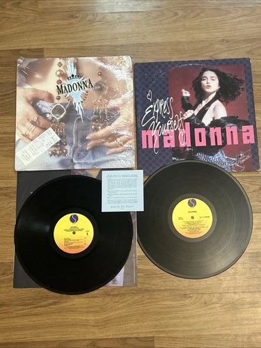 MADONNA LIKE A PRAYER 1989 SIRE 25844 And Express Yourself 21225 Vinyl Lot