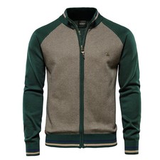 Spliced Cardigan Men Streetwear Casual High Quality Cotton Sweater WinterFashion