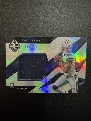 Panini 2020 Limited CeeDee Lamb Rookie Jumbo Jerseys RJ-CL /199 Damage READ!!!