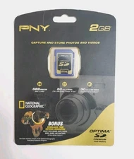 PNY Optima 2GB SD Camera Premium Flash Memory Card - New