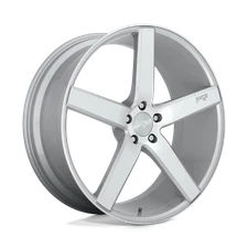 Niche 1PC Wheels Rim M135 MILAN 20X8.5 5X4.5 ET35 72.56CB Gloss Silver Machined