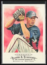 2009 Topps Allen & Ginter #305 Javier Vazquez Atlanta Braves (A5)