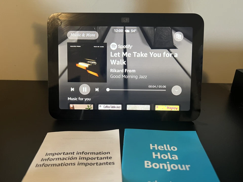 Amazon Echo Show 8 (3rd Generation) Smart Display Speaker - Charcoal - Image 2 of 4