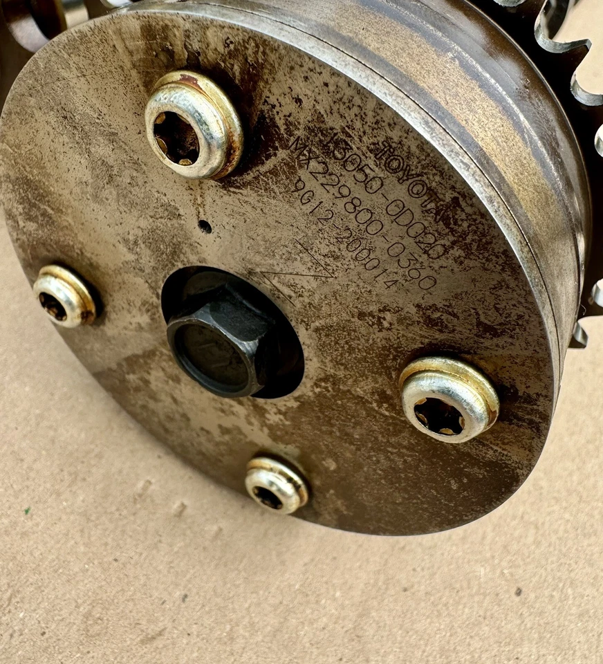 Árbol de levas lado 1 y 2 Toyota Corolla 2000-2008 Foto 4 de 4