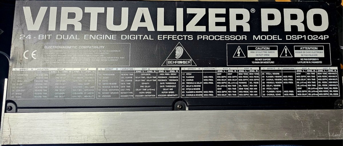 Behringer Virtualizer Pro DSP1024P For Parts Or Repair | eBay