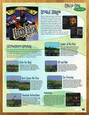 2000 Road Rash GBC Vintage Print Ad/Poster Authentic Retro Video Game Art 00s