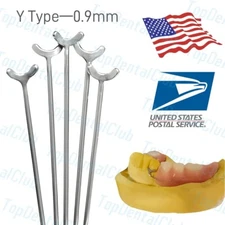 20pcs 0.9mm  Dental Y-Type J Clasp Orthodontic Ball Retainer Oblique Clasps Bars