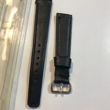 Vintage 18mm Greenhill Black Leather Watch Band NOI NOS