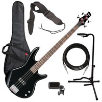 Ibanez Gsr100ex 4-string Bass Guitar - Black Bass Essentials Bundle on sale Ibanez Gsr100ex 4-string Bass Guitar - Black Bass Essentials Bundle on sale